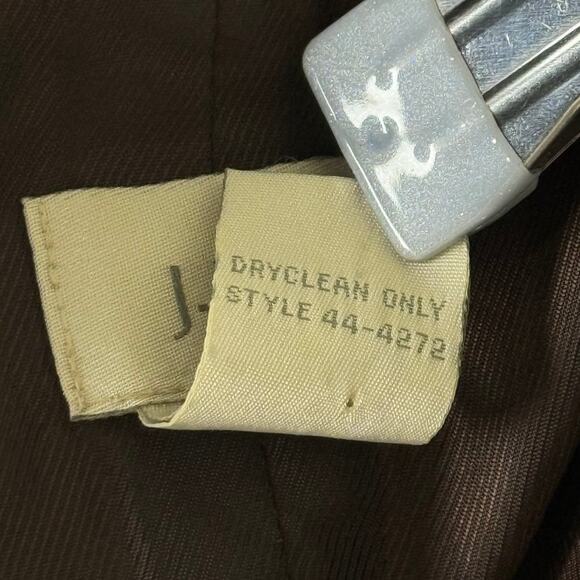 90s Y2k Pinstripe Wool Jacket Gloomy Coquette Twee Academia Heritage Preppy 6 - Picture 8 of 8